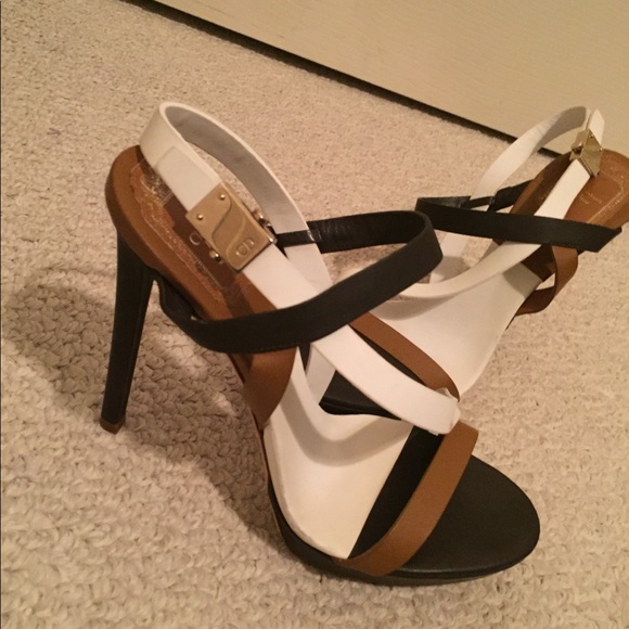 Christian Dior color block leather slingback 37.5 - Picture 1 of 16